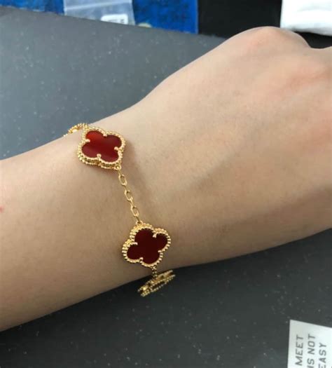 cartier four leaf clover bracelet.